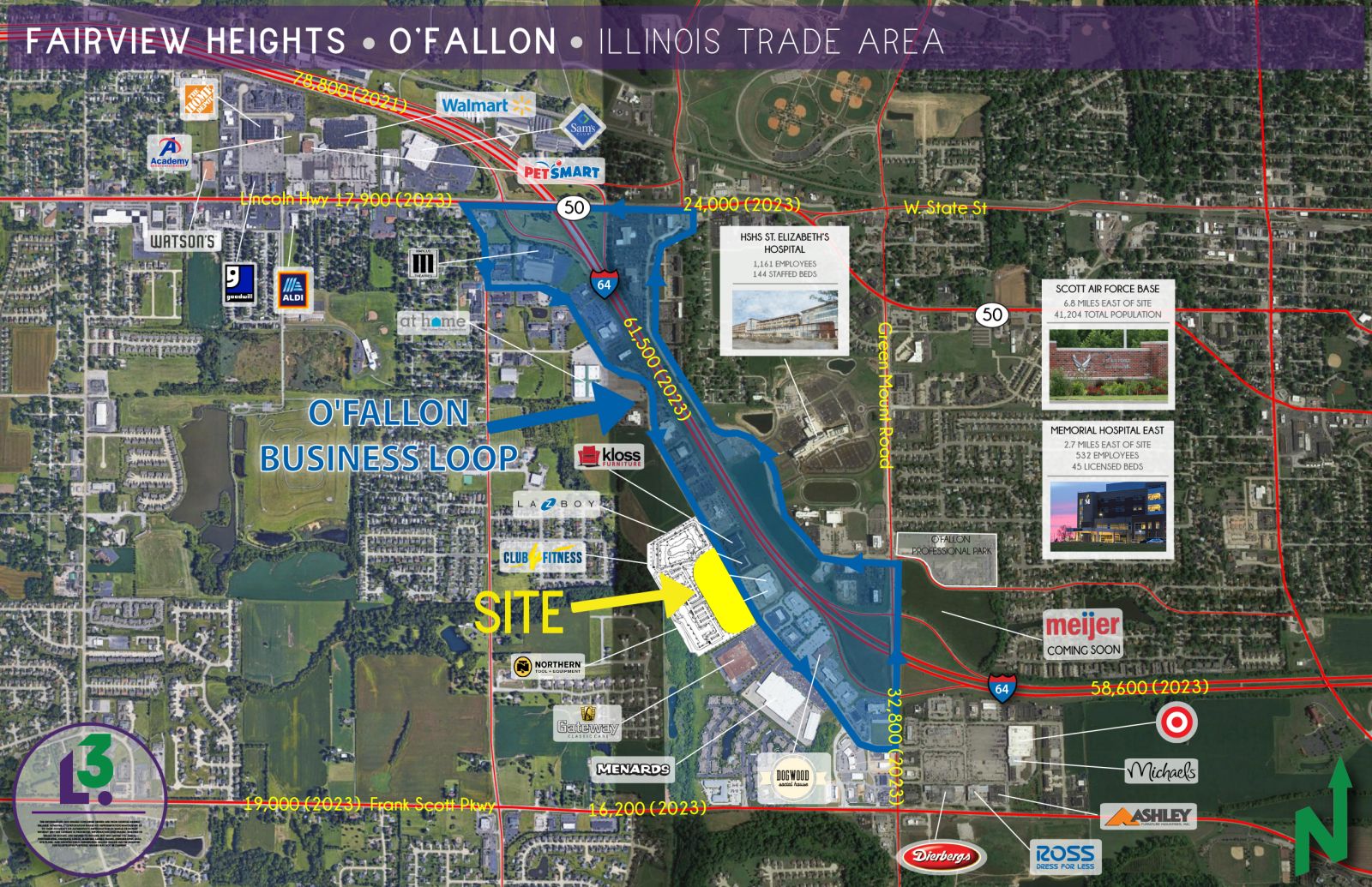 FAIRVIEW HEIGHTS | O'FALLON BUSINESS LOOP AERIAL